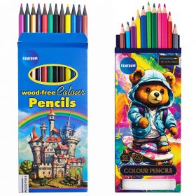 Creioane colorate 12 culori/set, CENTRUM